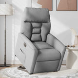 Fauteuil inclinable électrique gris clair tissu