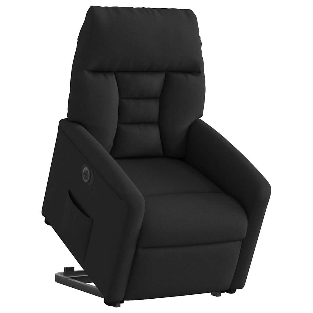 Fauteuil inclinable électrique noir tissu