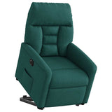Fauteuil inclinable électrique vert foncé tissu