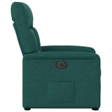 Fauteuil inclinable électrique vert foncé tissu
