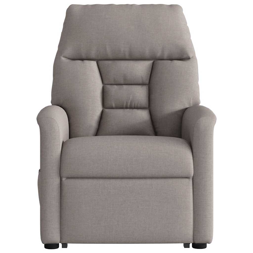 Fauteuil inclinable électrique taupe tissu
