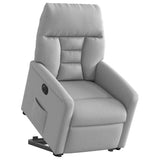 Fauteuil inclinable électrique gris nuage tissu