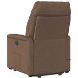 Fauteuil inclinable de massage électrique Marron Tissu