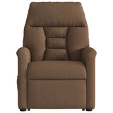 Fauteuil inclinable de massage électrique Marron Tissu