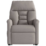Fauteuil inclinable de massage électrique Taupe Tissu