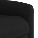 Fauteuil inclinable de massage électrique noir tissu microfibre