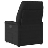 Fauteuil inclinable de massage électrique noir tissu microfibre