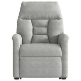 Fauteuil inclinable gris clair tissu microfibre
