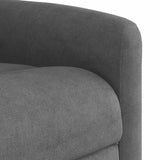 Fauteuil inclinable gris foncé tissu microfibre