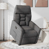 Fauteuil inclinable gris foncé tissu microfibre