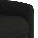 Fauteuil inclinable de massage noir tissu microfibre