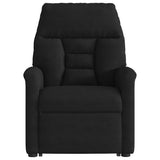 Fauteuil inclinable de massage noir tissu microfibre