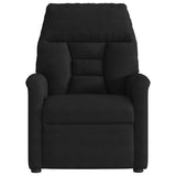 Fauteuil inclinable de massage électrique noir tissu microfibre