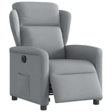 Fauteuil inclinable électrique Gris clair Tissu
