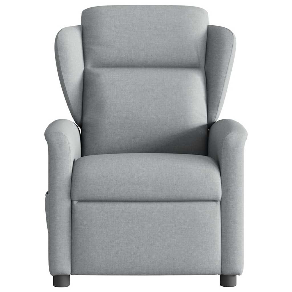Fauteuil inclinable électrique Gris clair Tissu