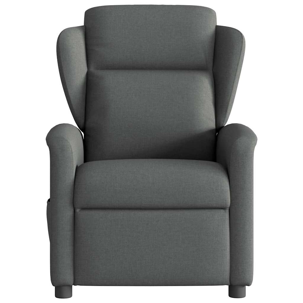 Fauteuil inclinable électrique Gris foncé Tissu