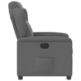 Fauteuil inclinable électrique Gris foncé Tissu