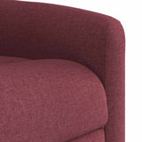 Fauteuil inclinable électrique Rouge bordeaux Tissu
