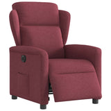 Fauteuil inclinable électrique Rouge bordeaux Tissu