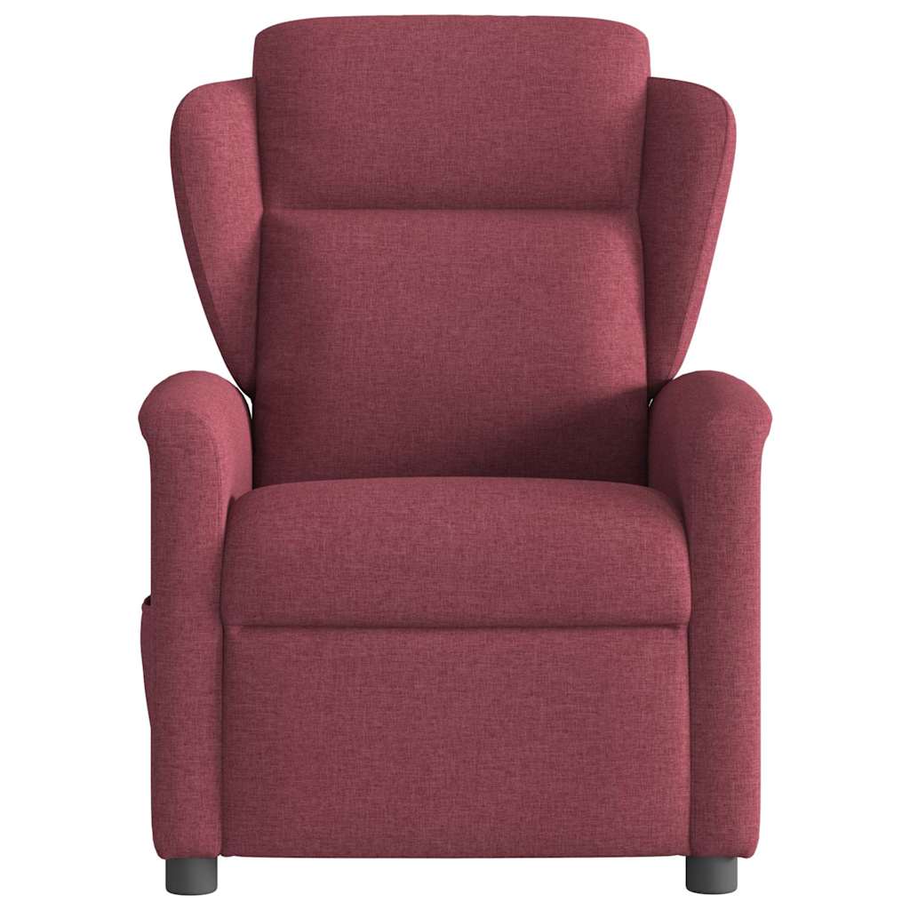 Fauteuil inclinable électrique Rouge bordeaux Tissu