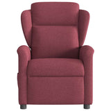 Fauteuil inclinable électrique Rouge bordeaux Tissu