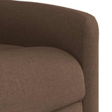 Fauteuil inclinable électrique Marron Tissu
