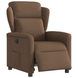 Fauteuil inclinable électrique Marron Tissu