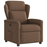 Fauteuil inclinable électrique Marron Tissu