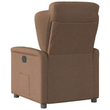 Fauteuil inclinable électrique Marron Tissu