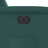 Fauteuil inclinable électrique Vert foncé Tissu