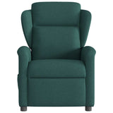 Fauteuil inclinable électrique Vert foncé Tissu