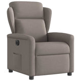 Fauteuil inclinable électrique Taupe Tissu