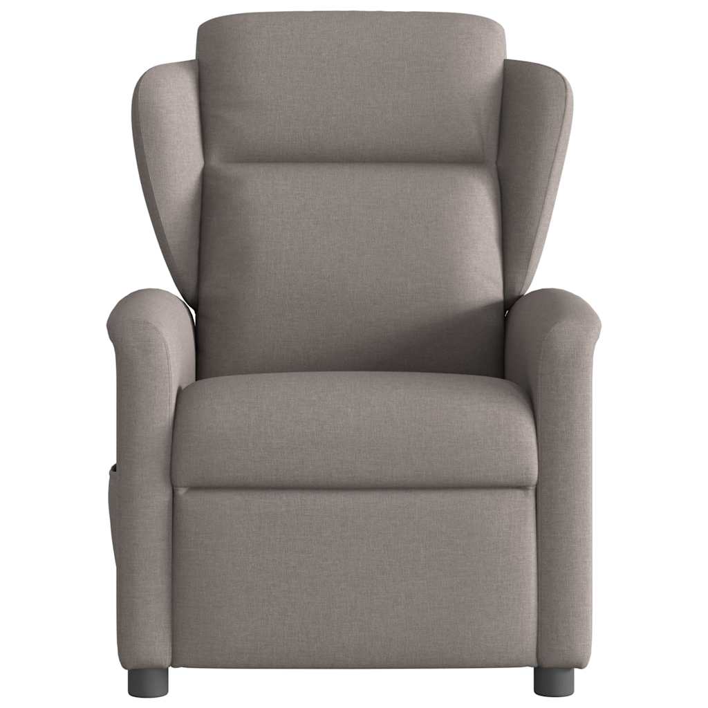 Fauteuil inclinable électrique Taupe Tissu