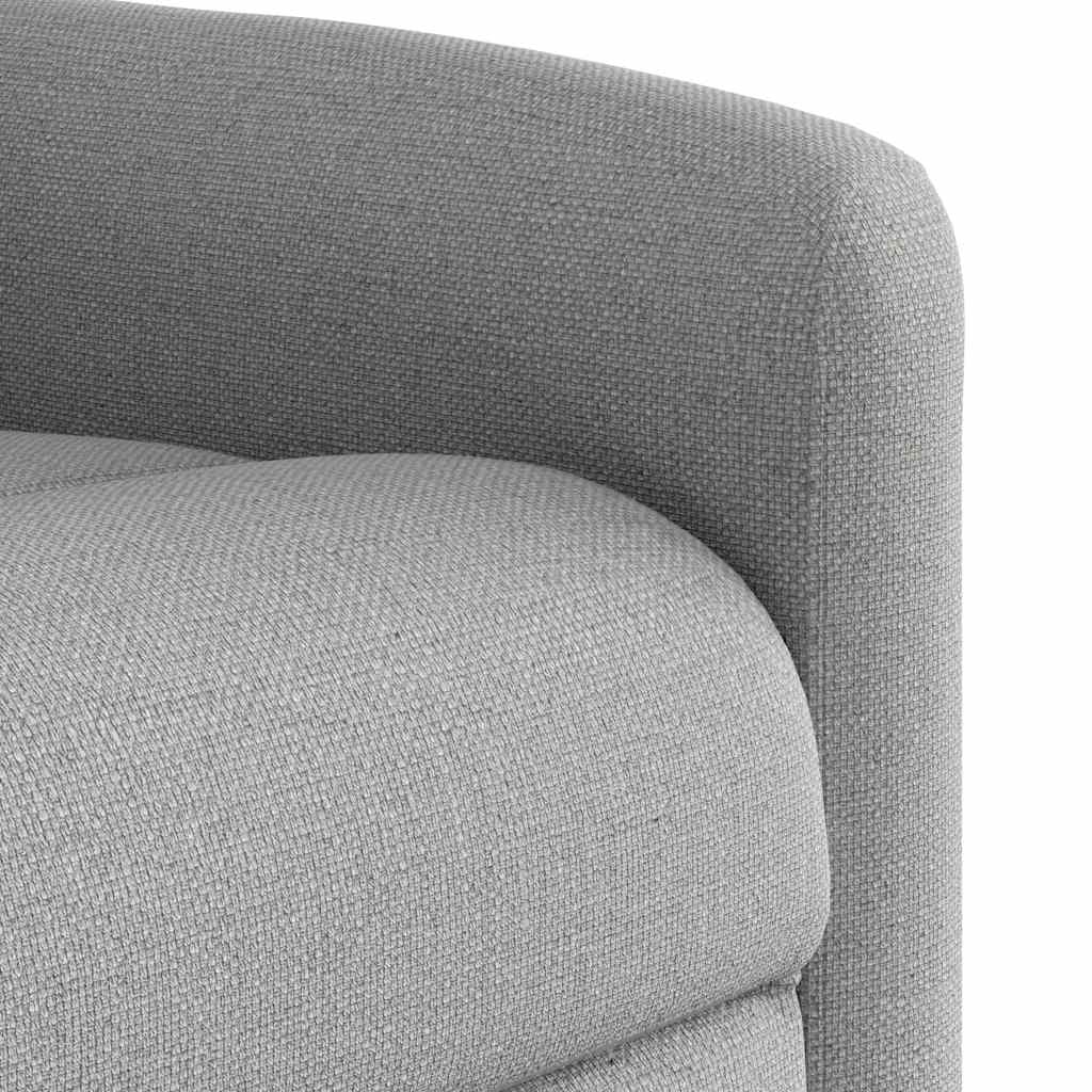 Fauteuil inclinable électrique gris nuage tissu