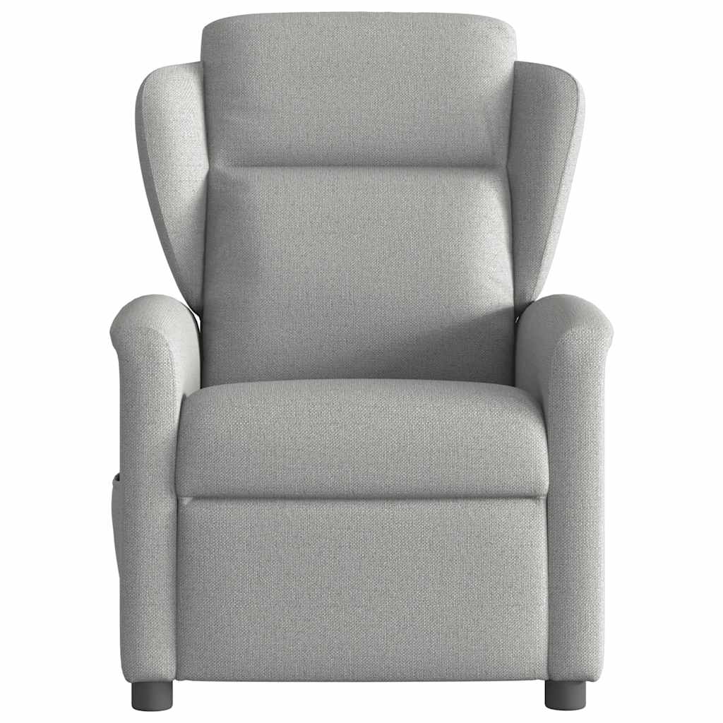 Fauteuil inclinable électrique gris nuage tissu