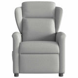 Fauteuil inclinable électrique gris nuage tissu