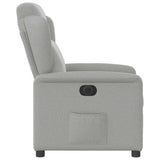 Fauteuil inclinable électrique gris nuage tissu