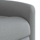 Fauteuil de massage inclinable électrique gris clair tissu
