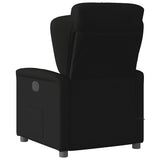 Fauteuil de massage inclinable électrique Noir Tissu