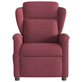 Fauteuil de massage inclinable électrique Rouge bordeaux Tissu
