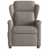 Fauteuil de massage inclinable électrique Taupe Tissu
