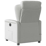 Fauteuil de massage inclinable électrique gris nuage tissu