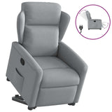 Fauteuil inclinable Gris clair Tissu