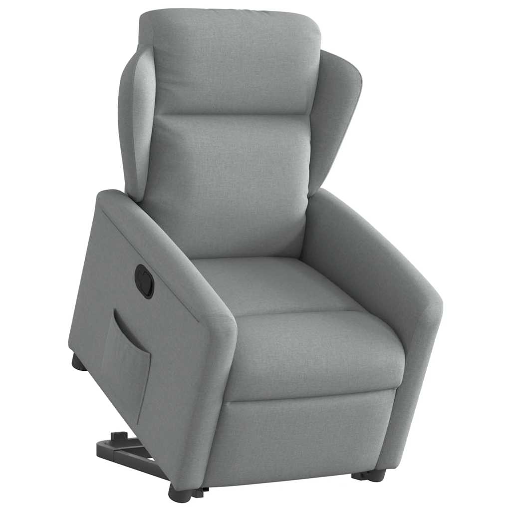 Fauteuil inclinable Gris clair Tissu
