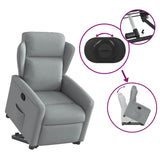 Fauteuil inclinable Gris clair Tissu