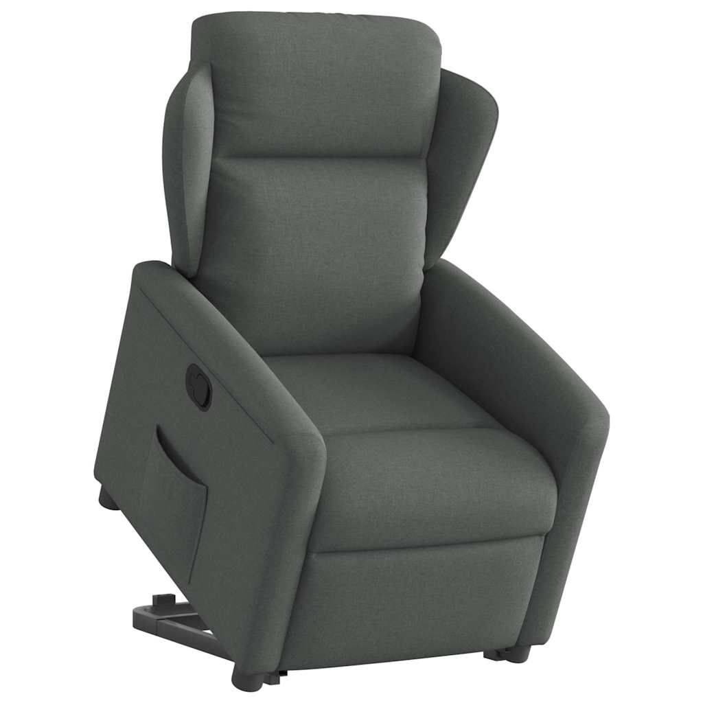 Fauteuil inclinable Gris foncé Tissu