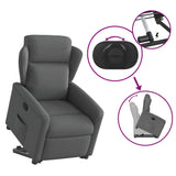 Fauteuil inclinable Gris foncé Tissu