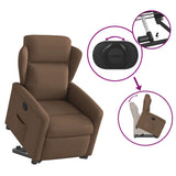 Fauteuil inclinable Marron Tissu