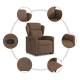 Fauteuil inclinable Marron Tissu