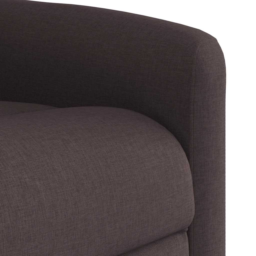 Fauteuil inclinable marron foncé tissu